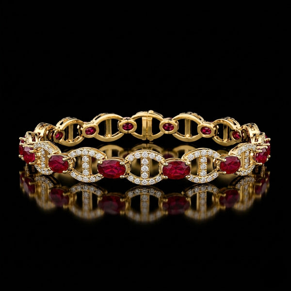 Ruby Loop Bracelet