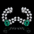 Emerald Vine Cuff Earrings