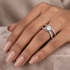 Cushion Split-Band Moissanite