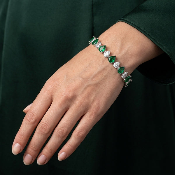 Emerald Drop Bracelet