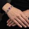 Ruby Crest Bracelet