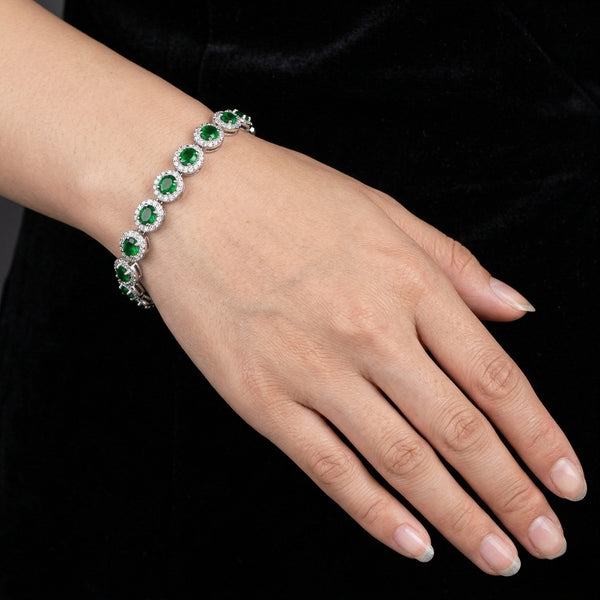Emerald Charm Bracelet