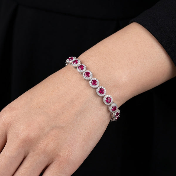 Ruby Charm Bracelet