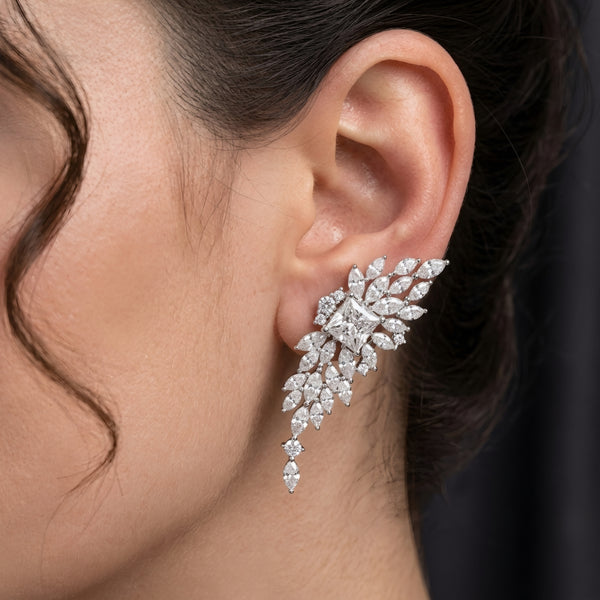 Marquise Leaf Ear Cuffs