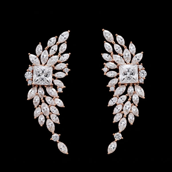 Marquise Leaf Ear Cuffs