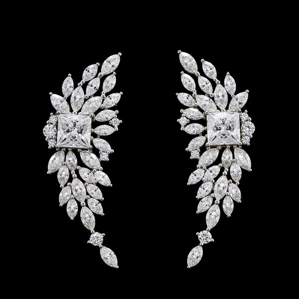 Marquise Leaf Ear Cuffs
