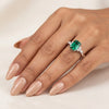 Emerald Radiance Moissanite ring