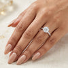 Celestia Sparkle Moissanite Solitaire Ring in Sterling Silver