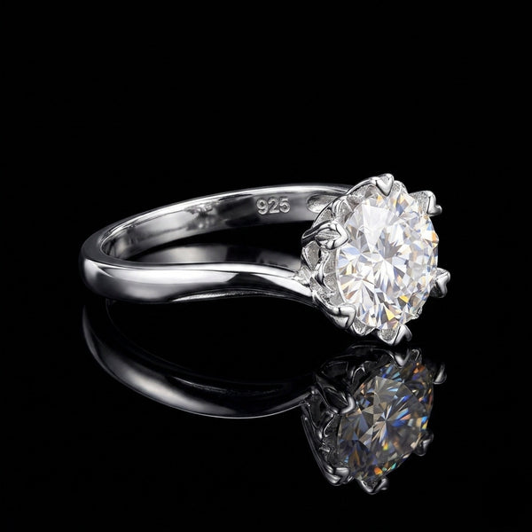 Celestia Crown Solitaire Ring
