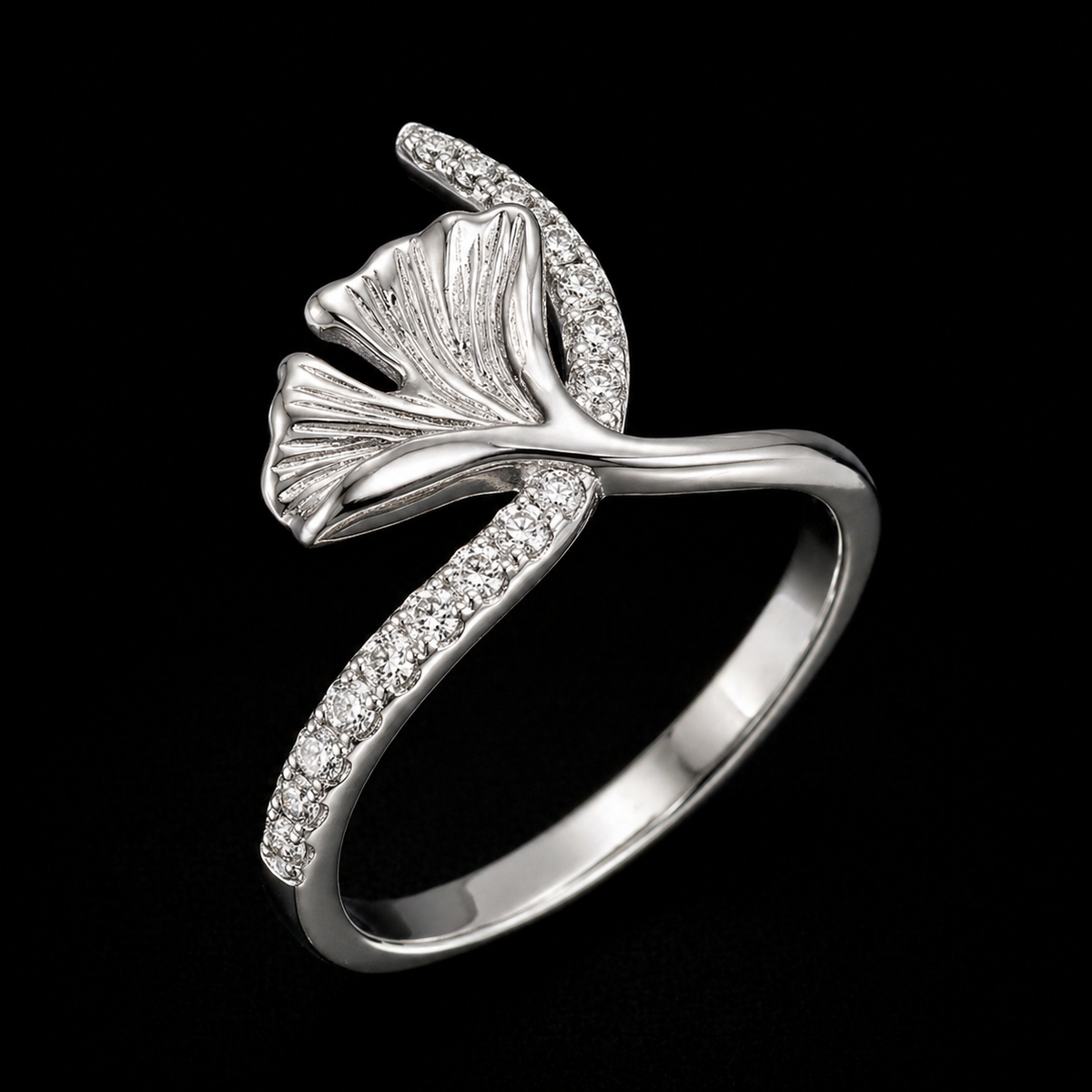 Biloba leaf Ring