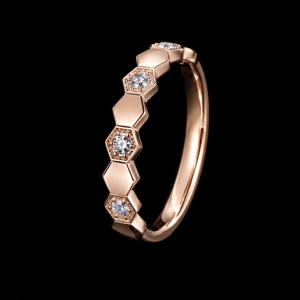 Hexagonal Eternity Band