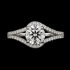 Celestial Bypass Halo Ring in Sterling Silver