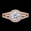 Celestial Halo Moissanite Ring in Sterling Silver