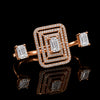 Celeste Geometry Moissanite Ring
