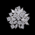 Radiant Floral Moissanite Diamond Statement Ring