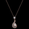 rose gold plated Tosca pendant earrings chain necklace