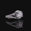 Celestial Bypass Halo Ring in Sterling Silver
