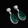 Royal Emerald Dangle Earrings
