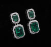 Emerald Double Halo Drops