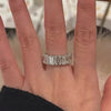 Emerald cut eternity band
