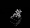 Celeste Geometry Moissanite Ring