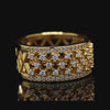 Aurelia Moissanite Lattice Band