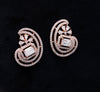 Floral Spiral Halo Earrings